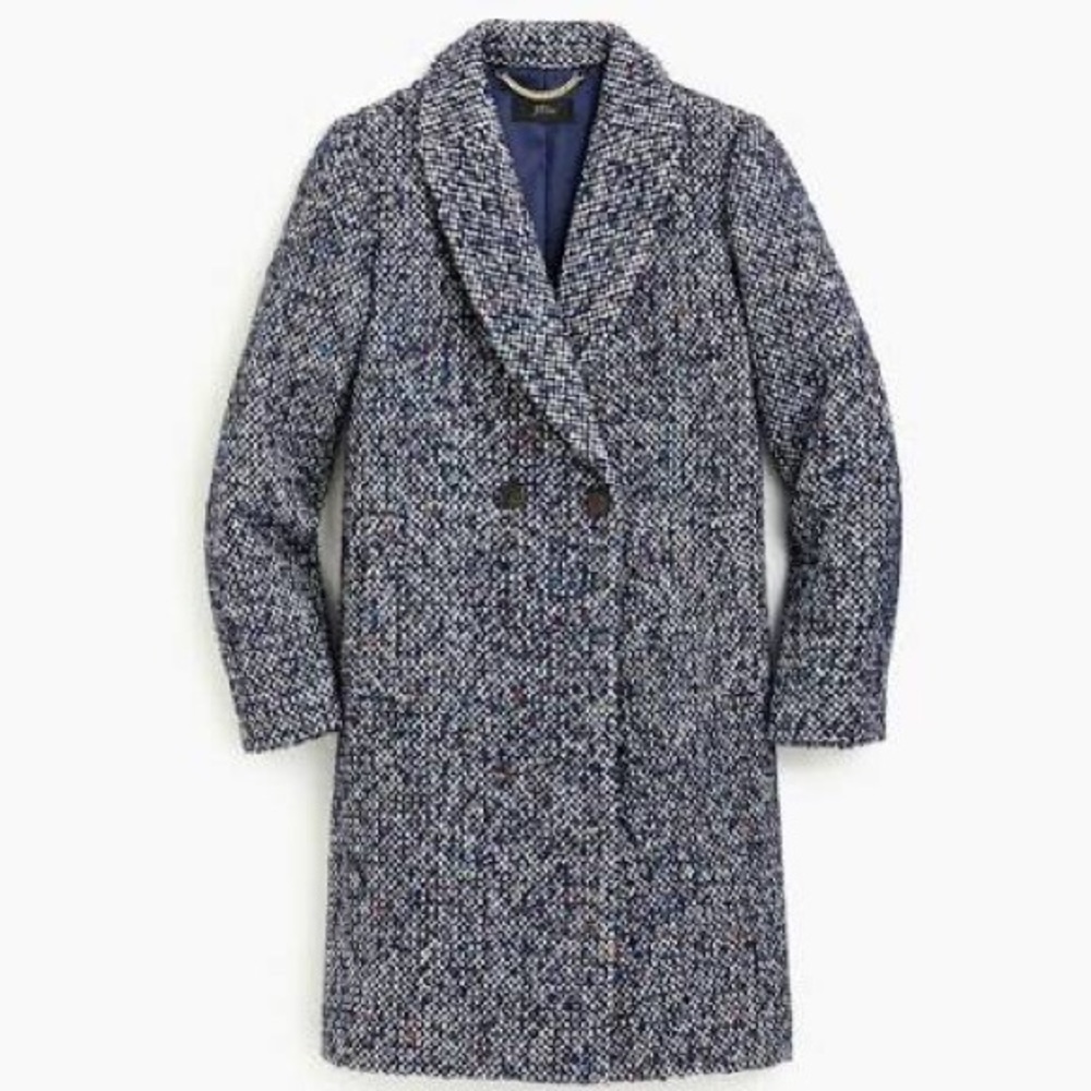 J. Crew Daphne Topcoat in Italian Tweed